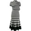 A. MCQUEEN black & white houndstooth - Dresses - 