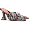 AMINA MUADDI Tessa 95 Tartan Patchwork M - Шлепанцы - 