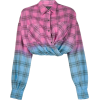 AMIRI plaid cropped shirt - Camisas manga larga - 