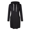 AMZ PLUS Womens Plus Size Pullover Keen Length Slim Sweatshirt Causal Hoodie Dress - Camisa - curtas - $22.99  ~ 19.75€