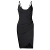 AMZ PLUS Women's Plus Size Spaghetti Strap Ruched Sleeveless Bodycon Party Dresses - Haljine - $15.99  ~ 101,58kn