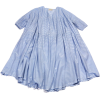 ANAAK blue striped cotton dress - sukienki - 