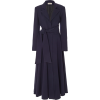 ANDRES OTALORA navy wool wrap dress - Obleke - 