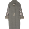 ANDREW GN grey embroidered coat - Jakne in plašči - 