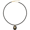 ANISSA KERMICHE onyx palm tree choker - Necklaces - 