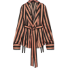 ANN DEMEULEMEESTER Striped silk-satin ja - Jacket - coats - 