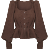 ANNA MASON linen blouse - 半袖衫/女式衬衫 - 