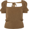 ANNA OCTOBER brown ribbed knit sweater - Swetry - 