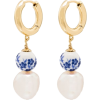 ANNI LU Heloise floral hoop earrings - Aretes - 