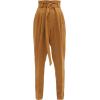 ANOTHER TOMORROW Paperbag-waist pleated - Capri & Cropped - 
