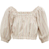 APIECE APART  Francisca striped cropped - 长袖衫/女式衬衫 - 