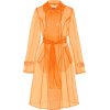 APPARIS orange organza sheer trench coat - Jacket - coats - 