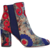 AQUAZZURA Ankle Boots Blue Kaia Embroide - Stiefel - 