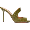 AQUAZZURA  Forever 75 crocodile-embossed - Sandals - 