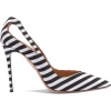 AQUAZZURA Shiva 105 cutout striped satin - Classic shoes & Pumps - 