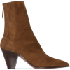 AQUAZZURA brown suede ankle boot - Сопоги - 