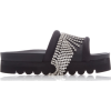 AREA black crystal embellished sandal - Sandals - 