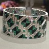 A Spectacular Emerald, Onyx, and Diamond - Bransoletka - 
