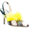 ATTICO Whips feathered pumps - Klasične cipele - 