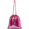 ATTICO pink sequin tassel silk pouch - Hand bag - 
