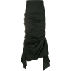 A.W.A.K.E. black ruched maxi skirt - Skirts - 