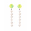 AYM green amethyst and pearl drop earrin - Orecchine - 