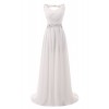 Abaowedding Women's Chiffon V Neck Shoulder Straps Long Wedding Evening Dress - Obleke - $70.99  ~ 60.97€