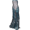 Abed Mahfouz gown in blue and silver - 连衣裙 - 