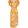 Acler Redwood Ruffled Crepe Midi Dress - sukienki - 