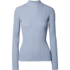 Acne Blue Ribbed Top - Long sleeves t-shirts - 