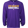 Los Angeles Lakers Purple adidas On-Court Practice ClimaLite Long Sleeve T-Shirt - Majice - duge - $32.99  ~ 28.33€