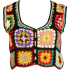 Adolfo for I. Magnin 70s crochet crop  - Рубашки - короткие - 