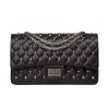 Ainifeel Women's Genuine Leather Quilted Studded Shoulder Bag Chain Strap Crossbody Purse - Hand bag - $405.00 