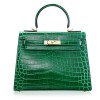 Ainifeel Women's Padlock Crocodile Embossed Patent Leather Shoulder Handbags - Torebki - $413.00  ~ 354.72€
