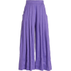 Aje Pleated Linen-Silk Wide-Leg Pants - Capri & Cropped - 