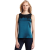 Ak Anne Klein Women's Petite Sleeveless Blouse with Lace Detail Ocean Blue - Top - $58.99  ~ 50.67€