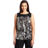 Ak Anne Klein Women's Plus Size Animal Printed Sleeveless Blouse Multi - 半袖シャツ・ブラウス - $85.50  ~ ¥9,623