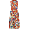 Akris Geometric Print Pleated Dress - Vestidos - 