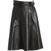 Alaïa Leather Belt Effect Swing Skirt - Saias - 