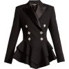 Alessandra Rich- Satin wool crepe blazer - Suits - 