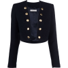Alessandra Rich tweed boucle V-neck crop - Jacket - coats - $1,675.00 