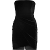 Alex Perry Velvet Black Mini Dress - Obleke - 