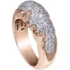 Alex Soldier Diamond Rose Gold Textured  - Anelli - 