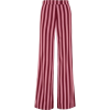 AlexaChung Striped Crepe Wide-leg Pants - Capri & Cropped - 
