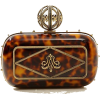 Alexander McQueen Tortoise-Shell Clutch - バッグ クラッチバッグ - 