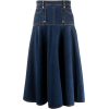 Alexander McQueen denim A-line skirt - Spudnice - £780.00  ~ 881.48€