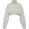 Alexander Wang Embroidered Cropped Cotto - Pullovers - 