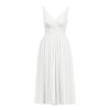 Alicepub A-Line Tulle Bridesmaid Dresses Tea Length Party Evening Dress Sleeveless - Haljine - $59.99  ~ 51.52€