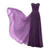 Alicepub A-line Chiffon Bridesmaid Dresses Long Prom Ball Evening Gown Maxi Dress - Dresses - $59.99 