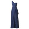 Alicepub One Shoulder Bridesmaid Dress Asymmetrical Evening Party Dress for Women - 连衣裙 - $139.99  ~ ¥937.98